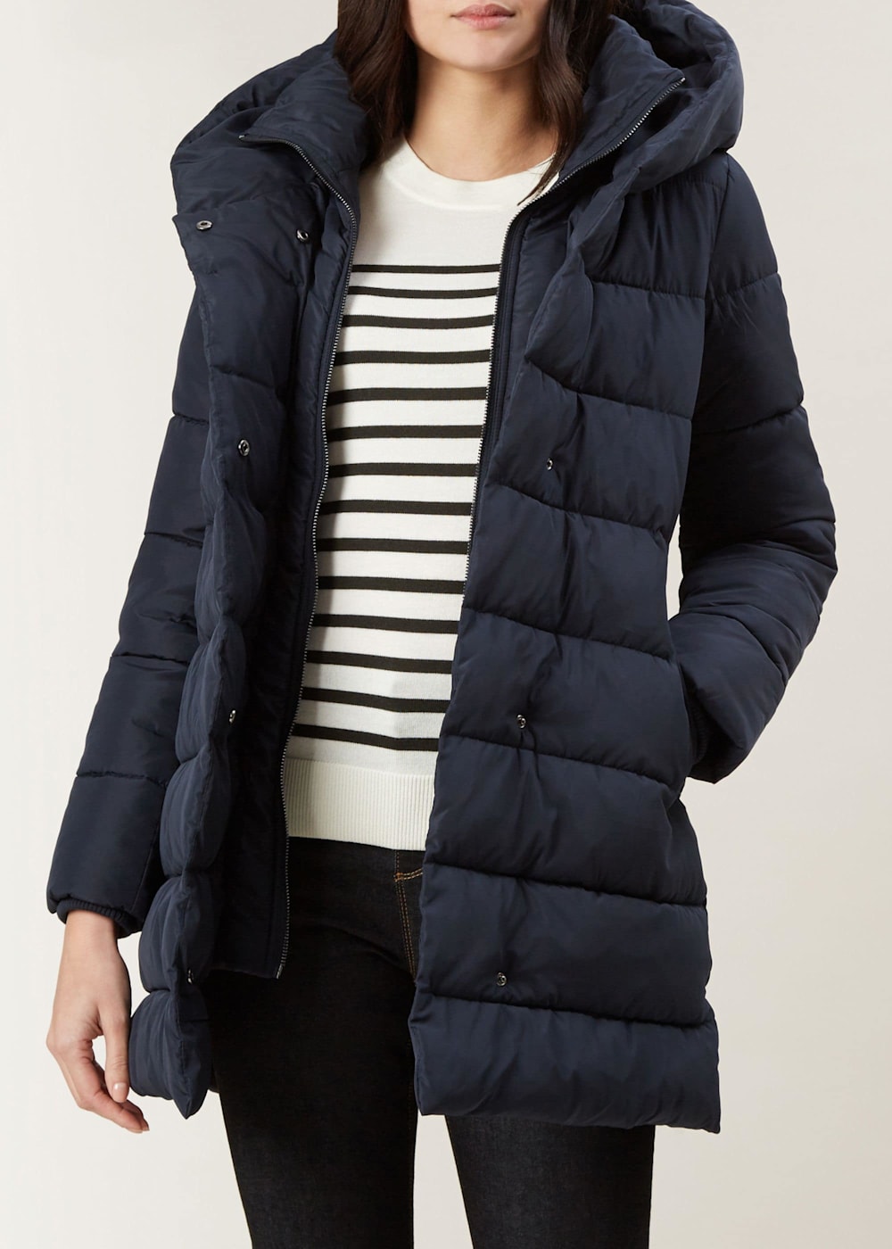Hobbs hadley padded jacket dark green sale
