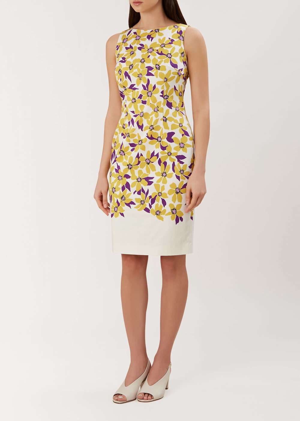 Hobbs fiona dress ivory multi online
