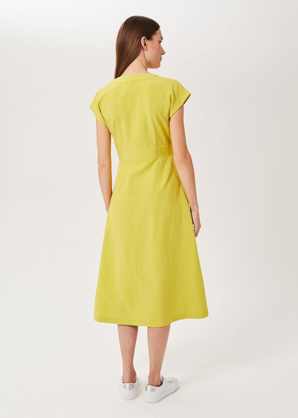 Chartreuse midi dress cheap