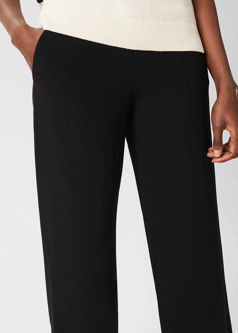 Wallis black cropped trousers on sale