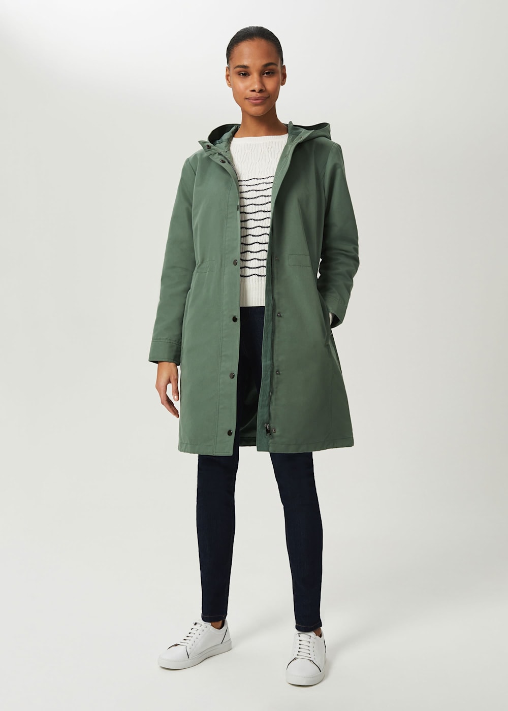 Kathy Water Resistant Parka With Hood Hobbs UK