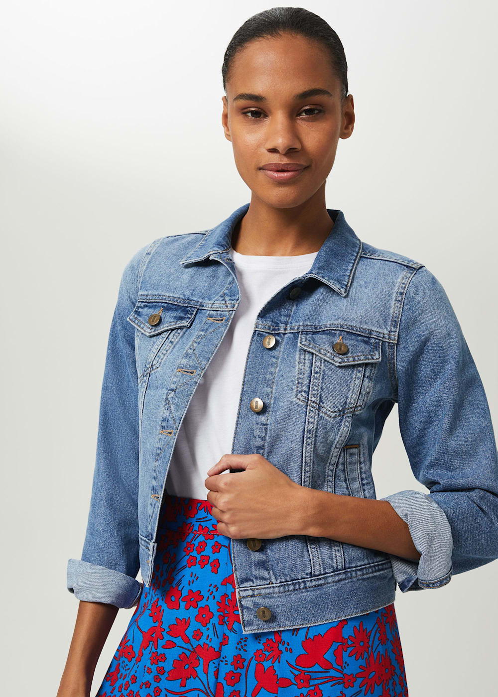 Hobbs denim jacket store