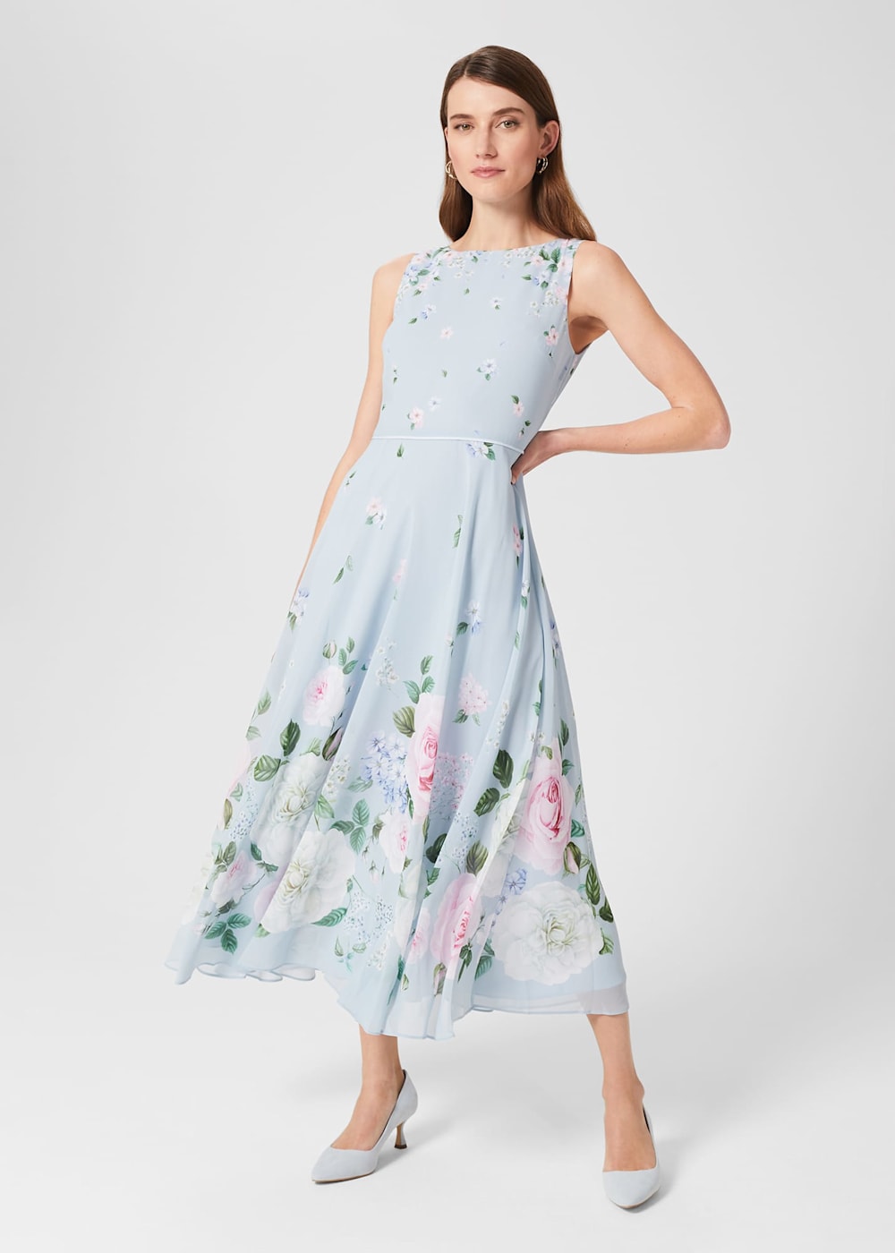 Hobbs Carly Dress Blue Hobbs Carly Dress Blue