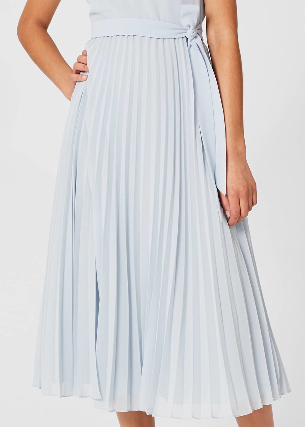 Blythe Pleated Fit And Flare Dress Hobbs US