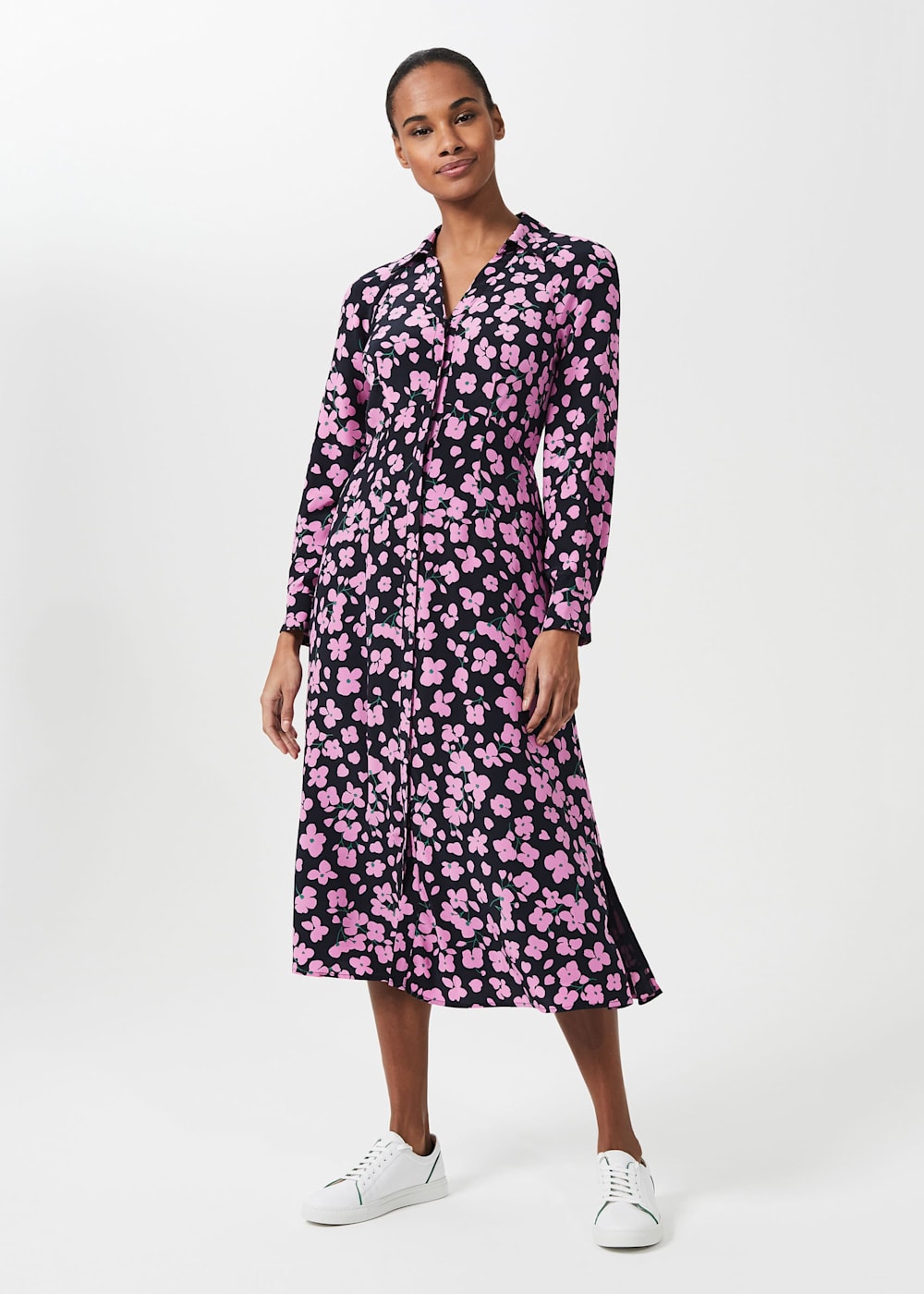 Lulu Floral Midi Dress Hobbs US