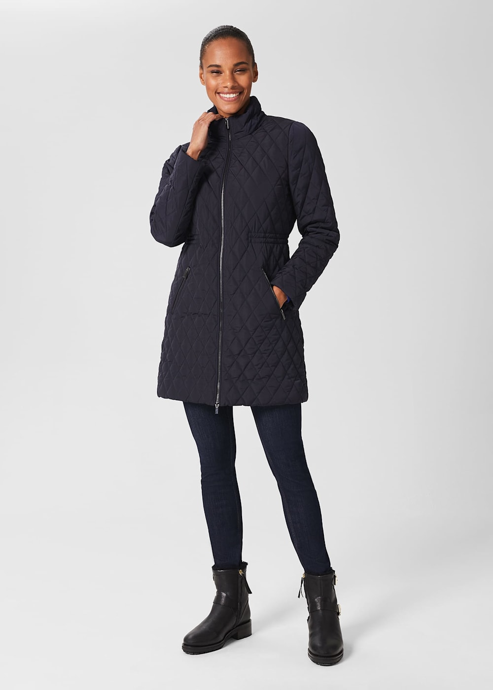 Hobbs quilted coat store