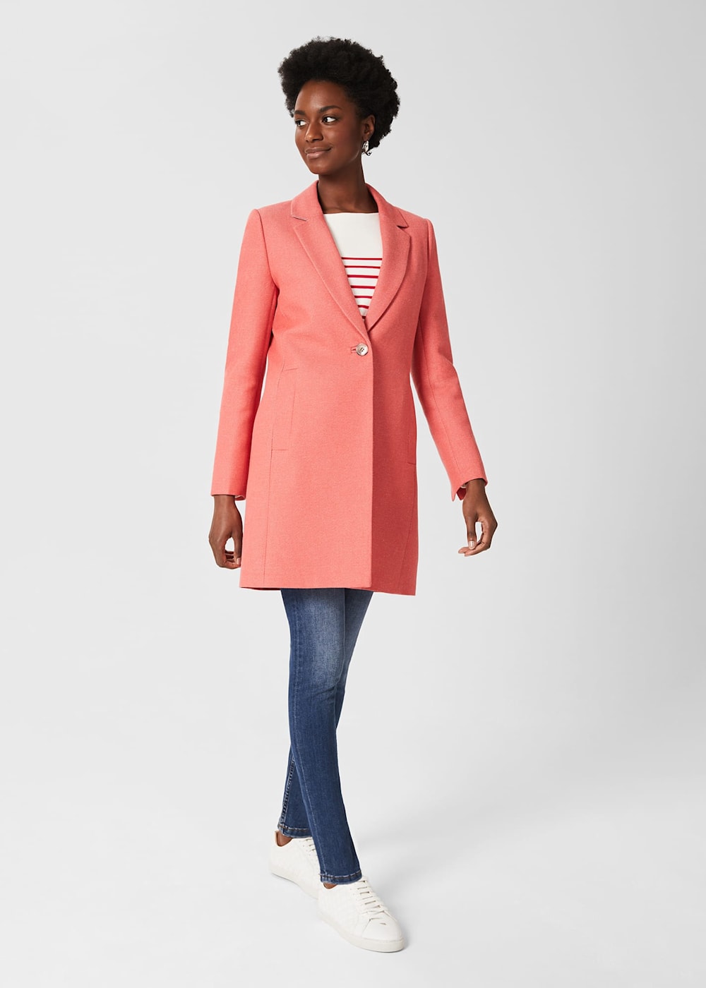 Camellia Coat With Wool