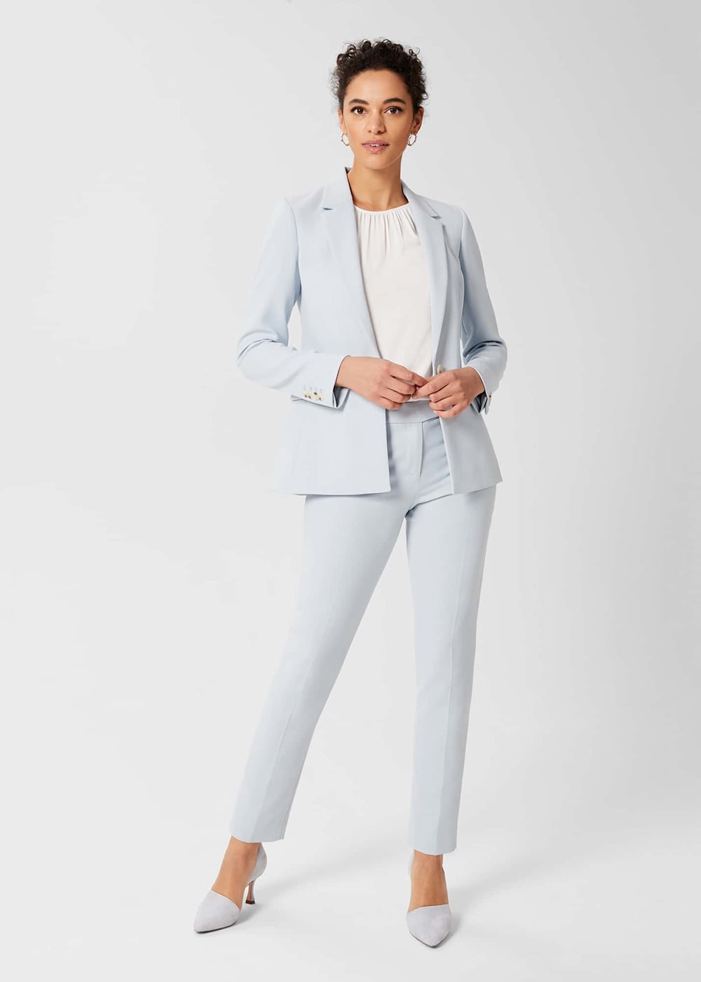 Womens pale blue jacket outlet
