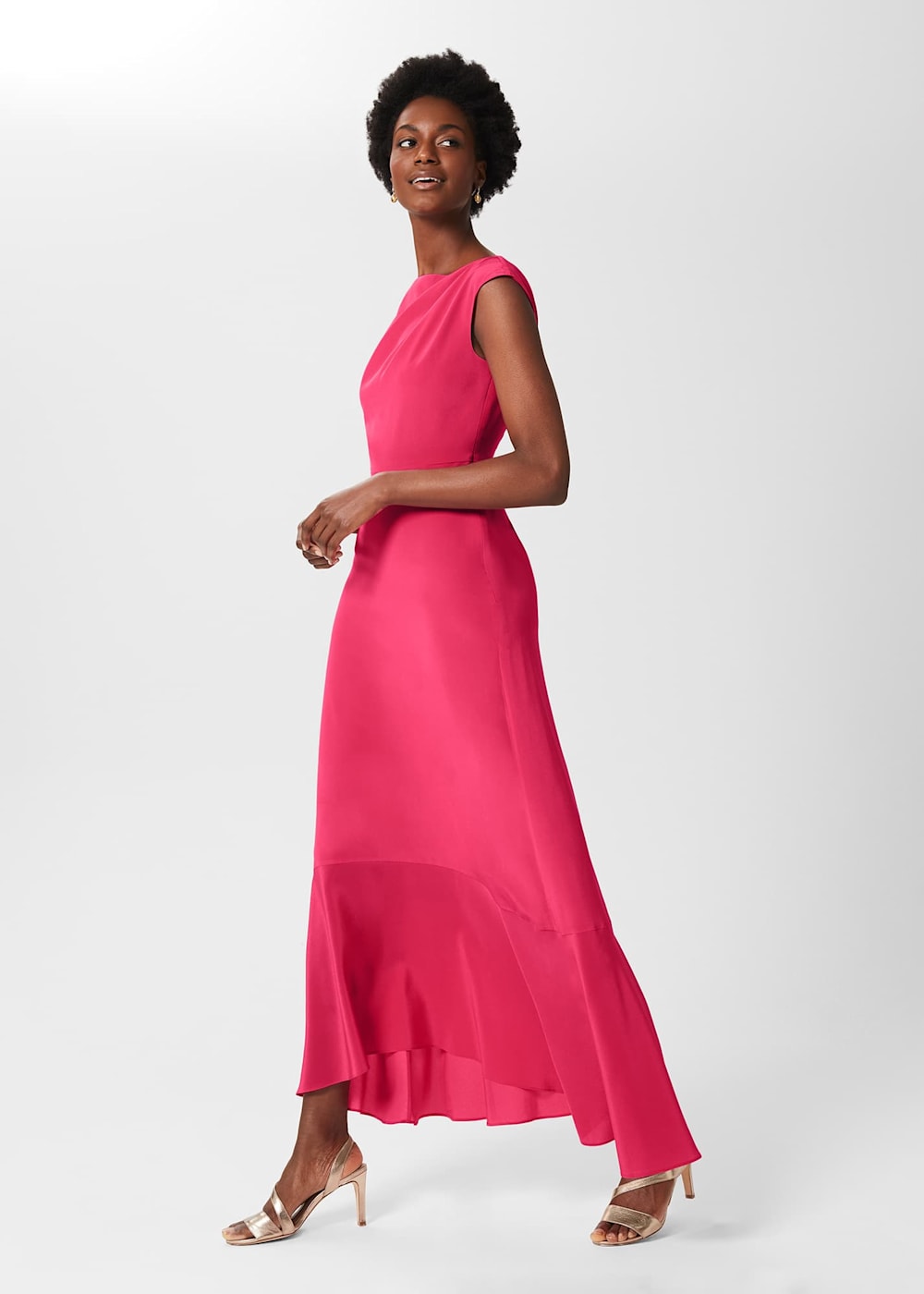 Pink dress silk shop