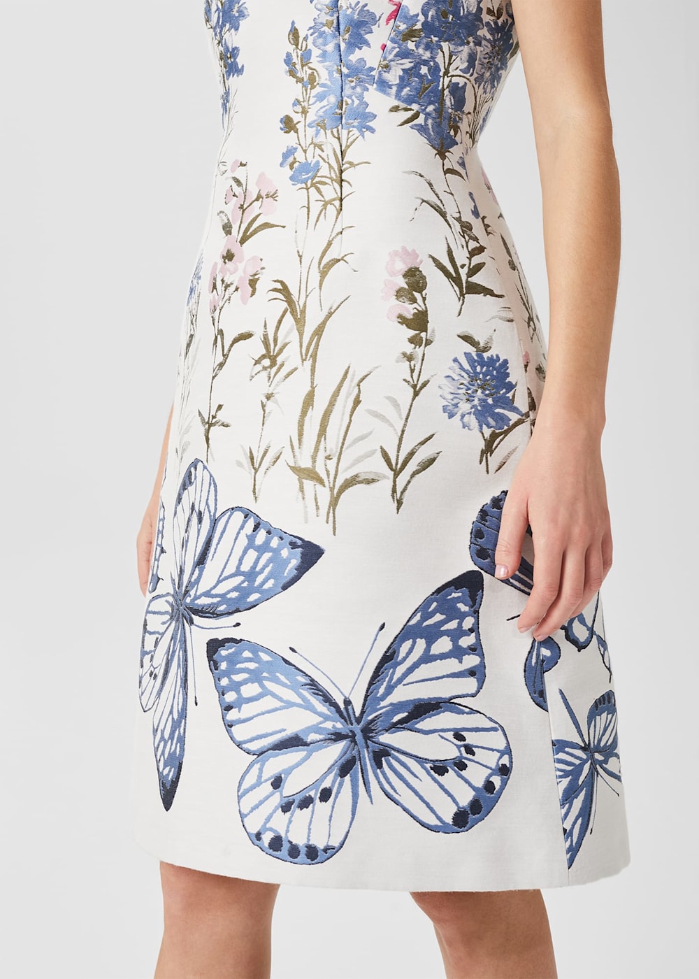 Jennifer white butterfly bridal top