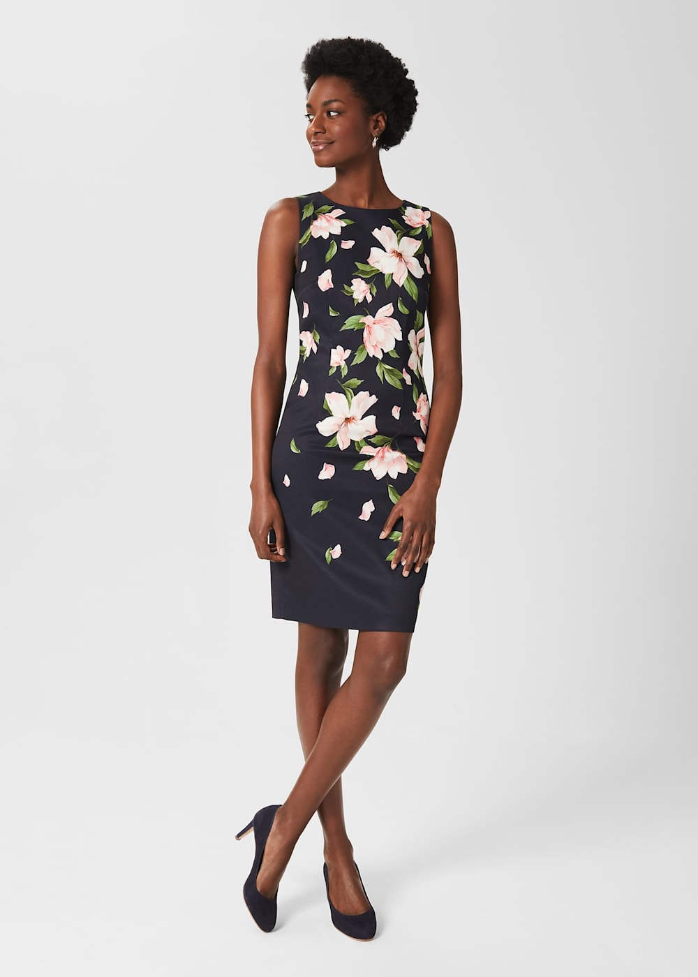 Moira Floral Shift Dress Hobbs US