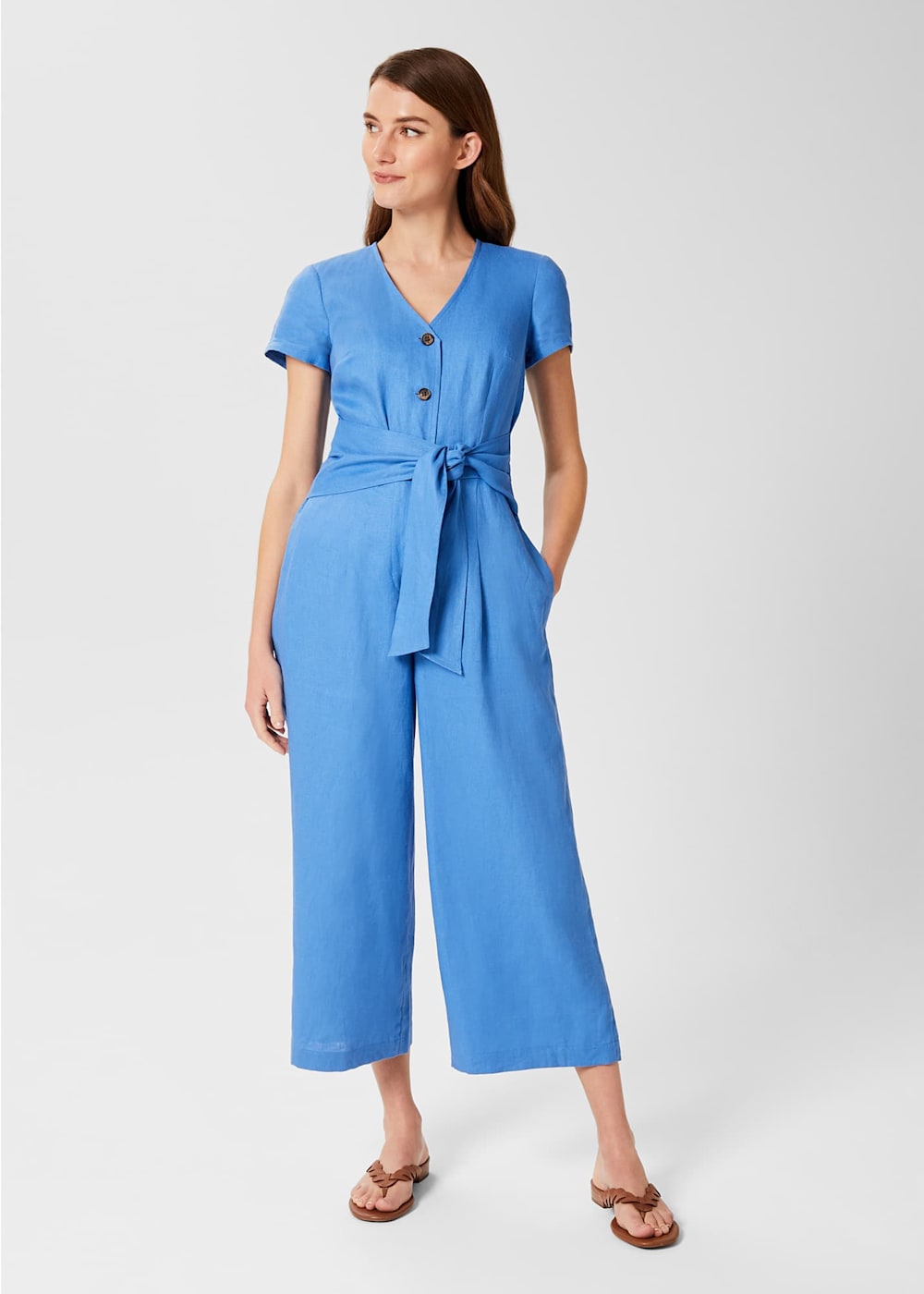 Jayne Linen Jumpsuit Hobbs UK