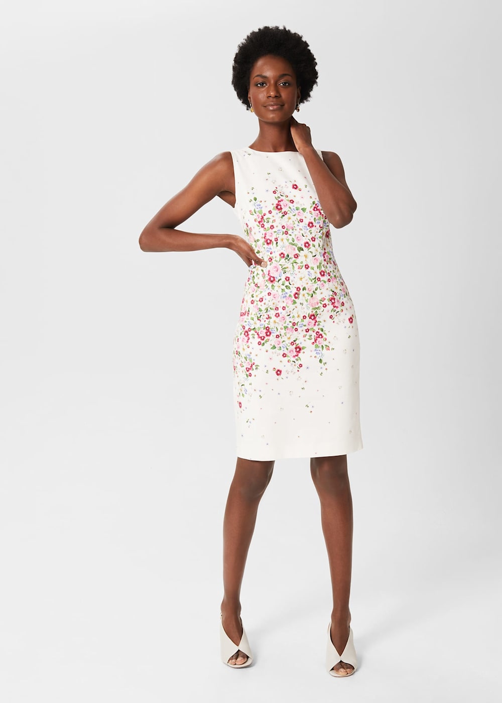 Floral shift dresses for weddings sales