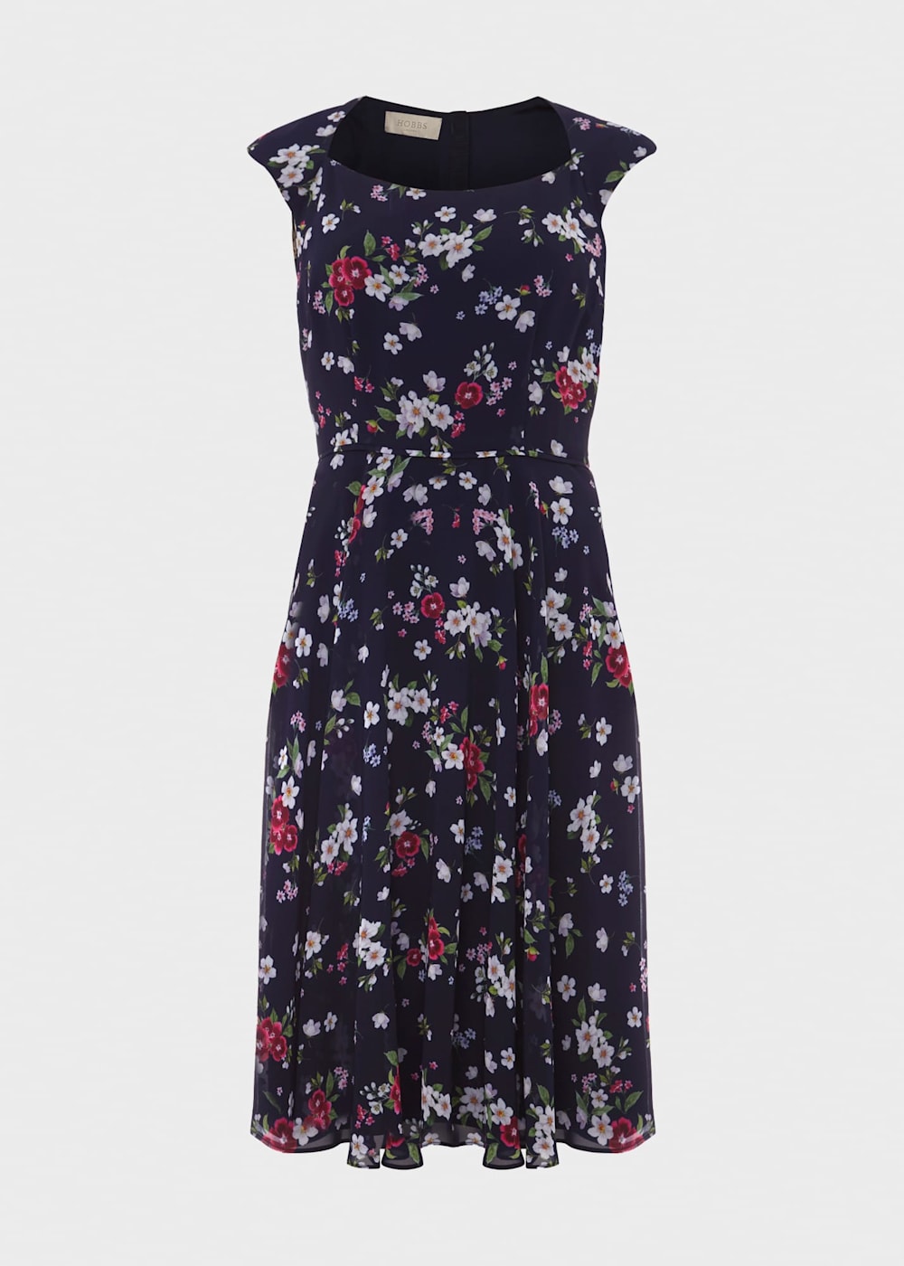 Lauren Floral Fit And Flare Dress Hobbs UK