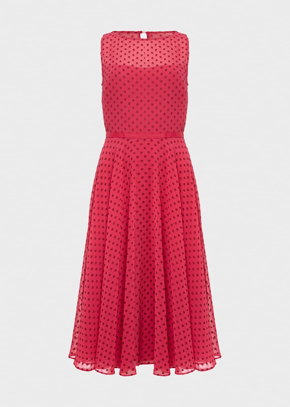 Della Spot Fit And Flare Dress
