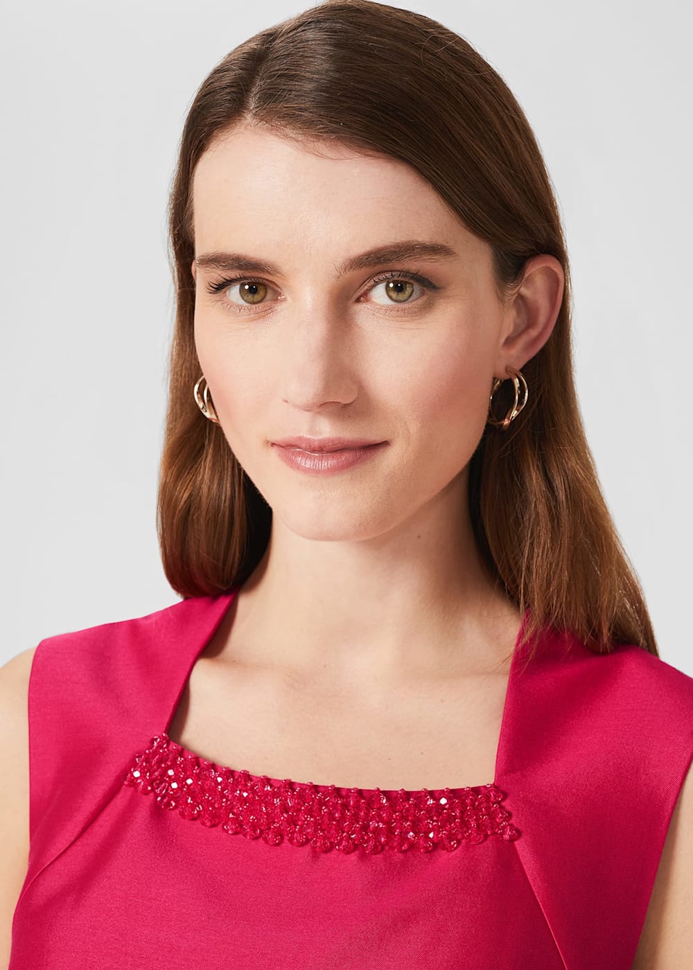 Julietta Silk Blend Fit And Flare Dress | Hobbs US |