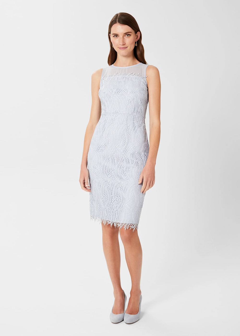 Adela Lace Shift Dress Hobbs US