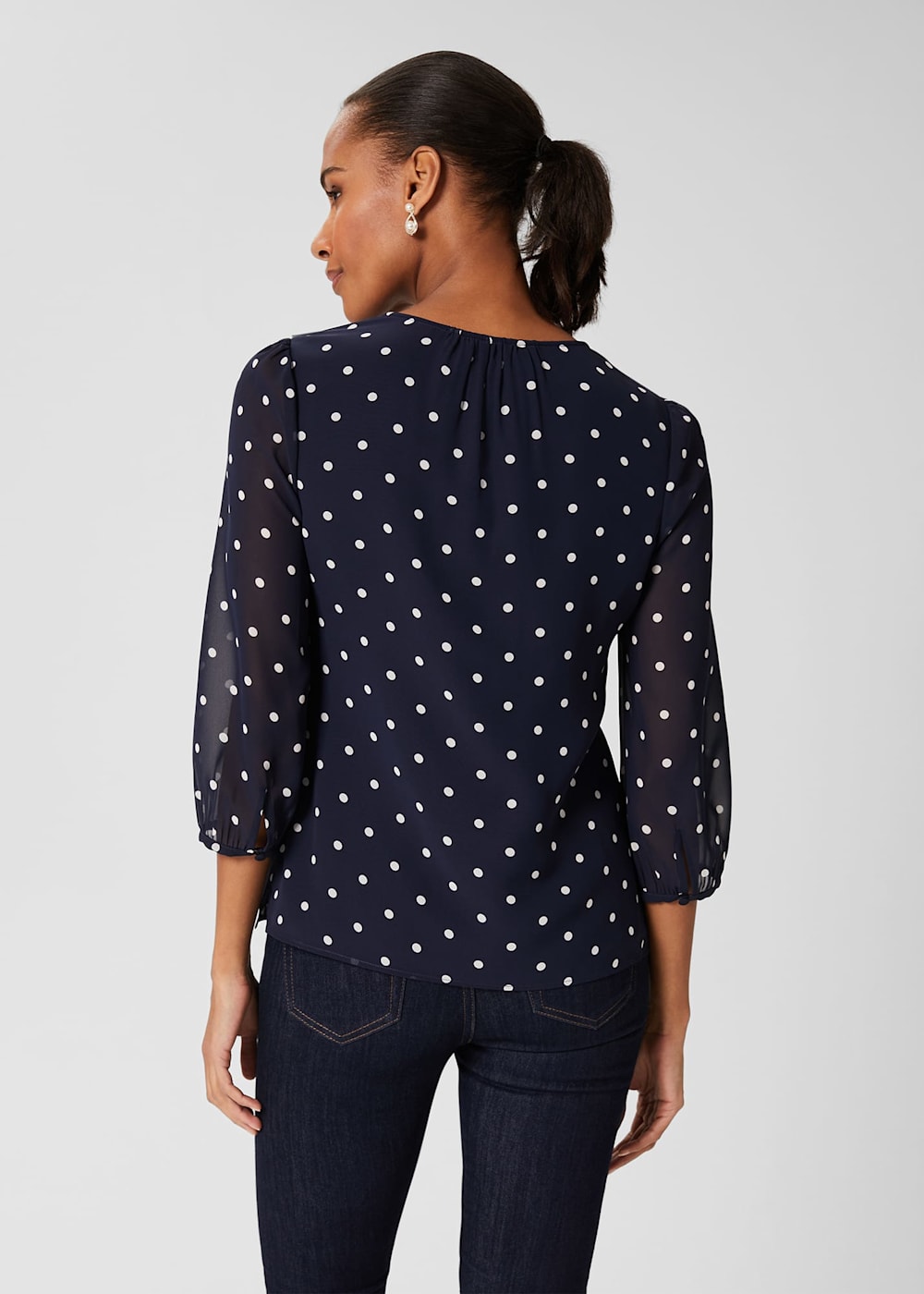 Demi Spot Blouse Hobbs UK