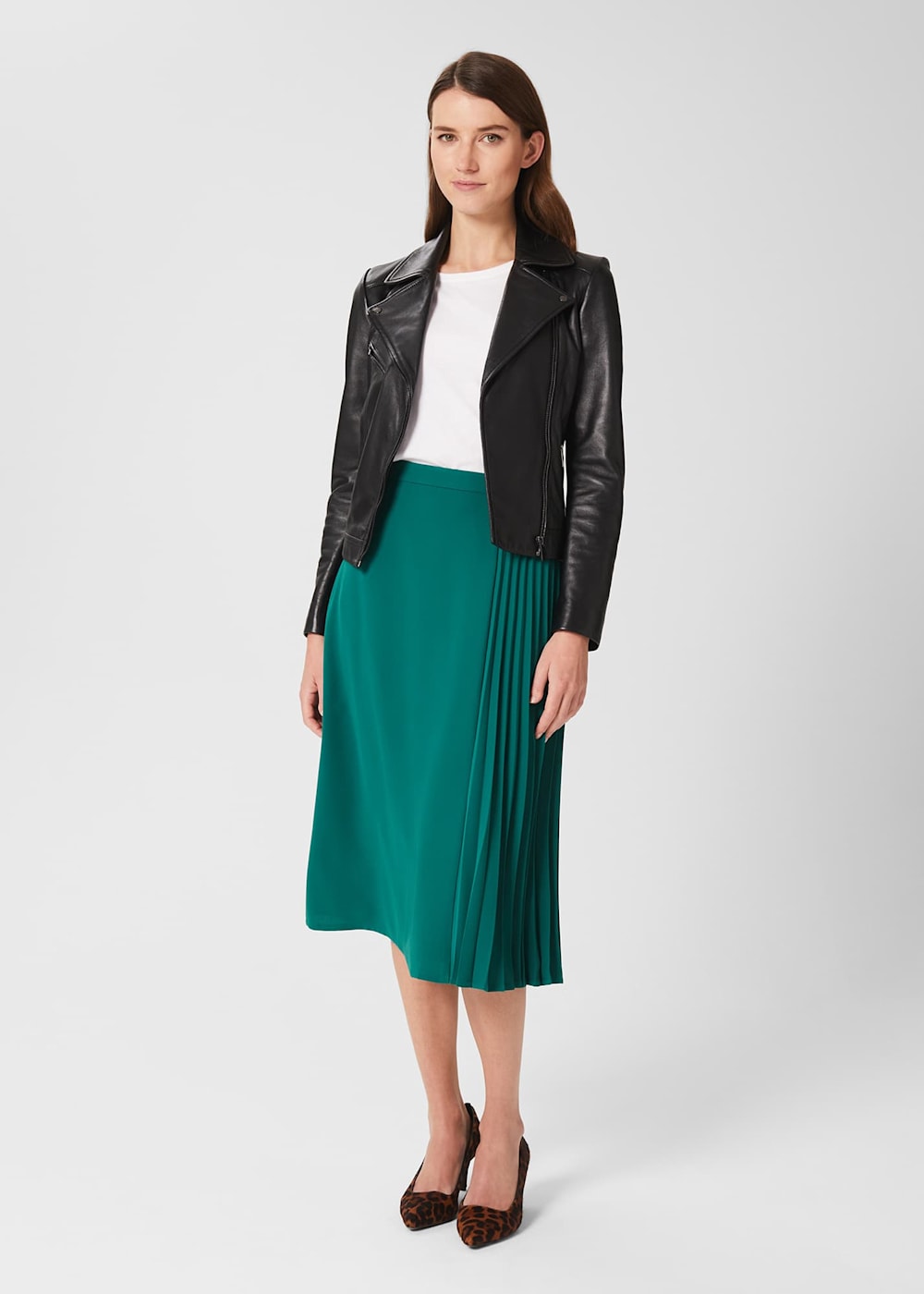 Pleated midi skirt hobbs clearance