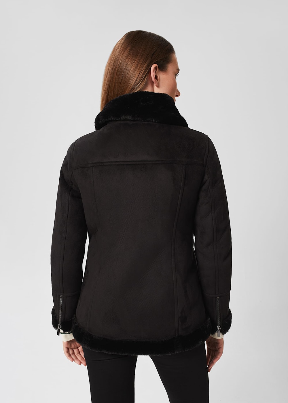 Parka london alana faux fur trim parka coat store