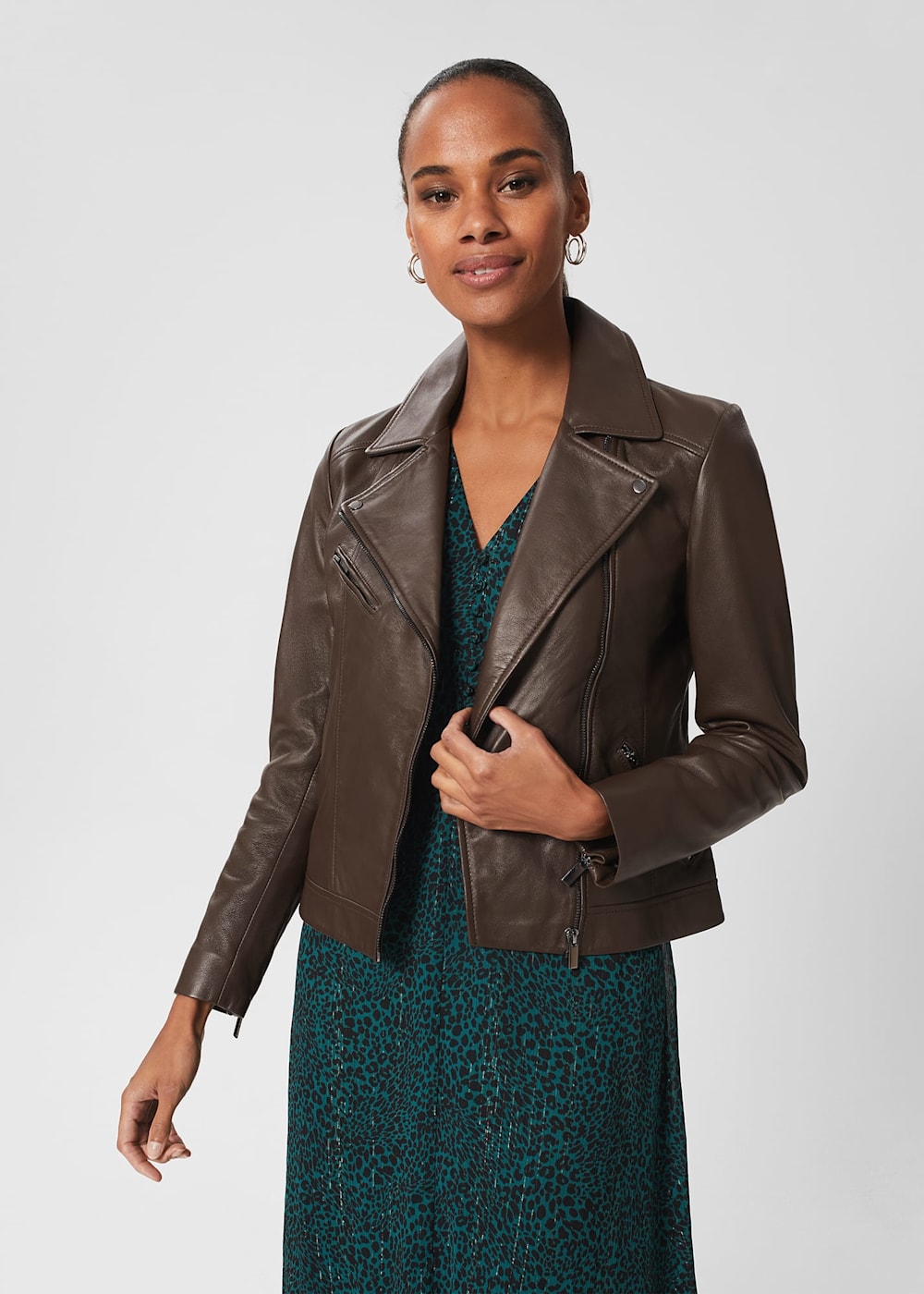 口コミ・レビュー評価が高いおすすめ人気商品の通販 Dakota Leather Jacket | Hobbs UK | ジャケット・アウター