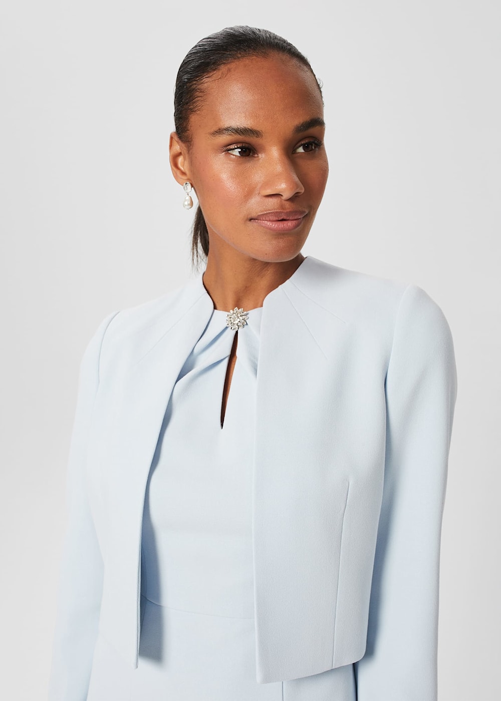 Pale blue jacket womens outlet