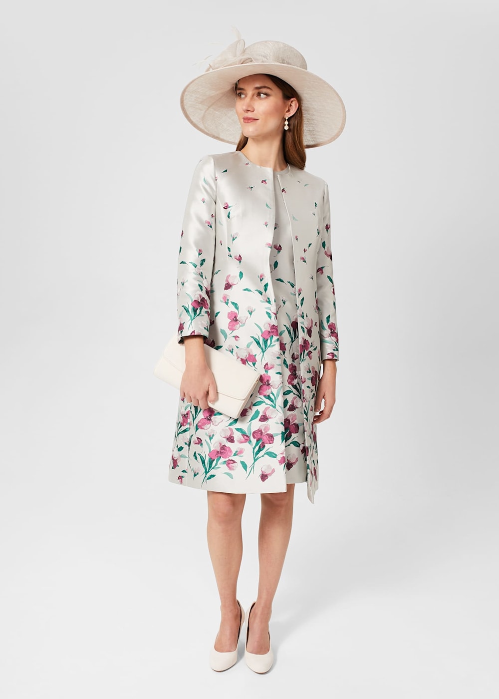 Herlipto Classic Floral Jacquard Dress S