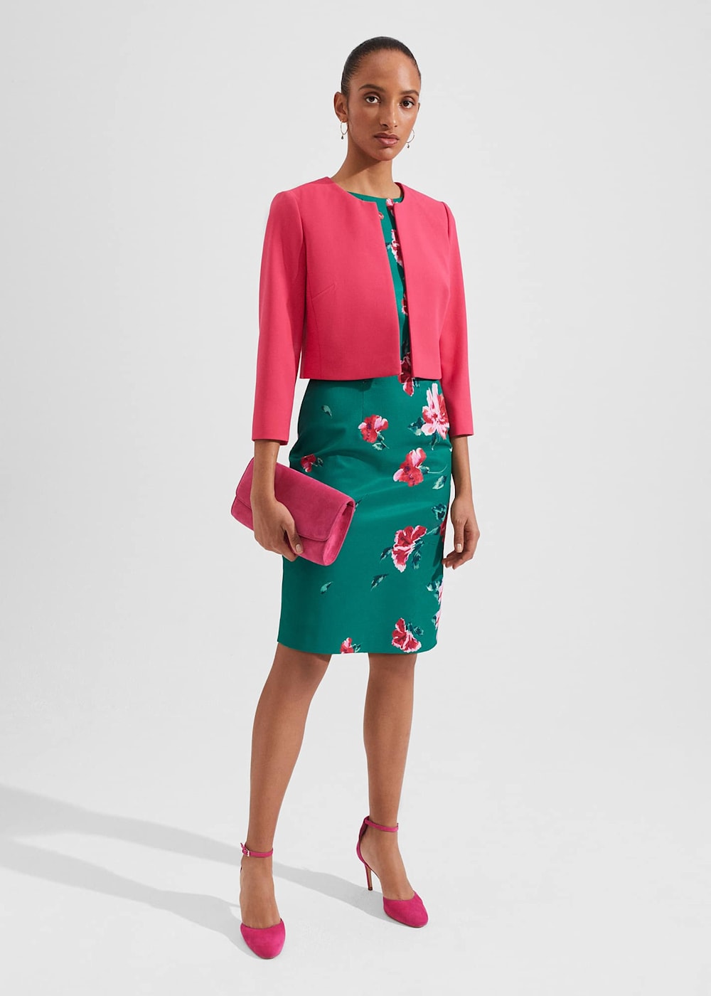 Moira Floral Shift Dress Hobbs UK