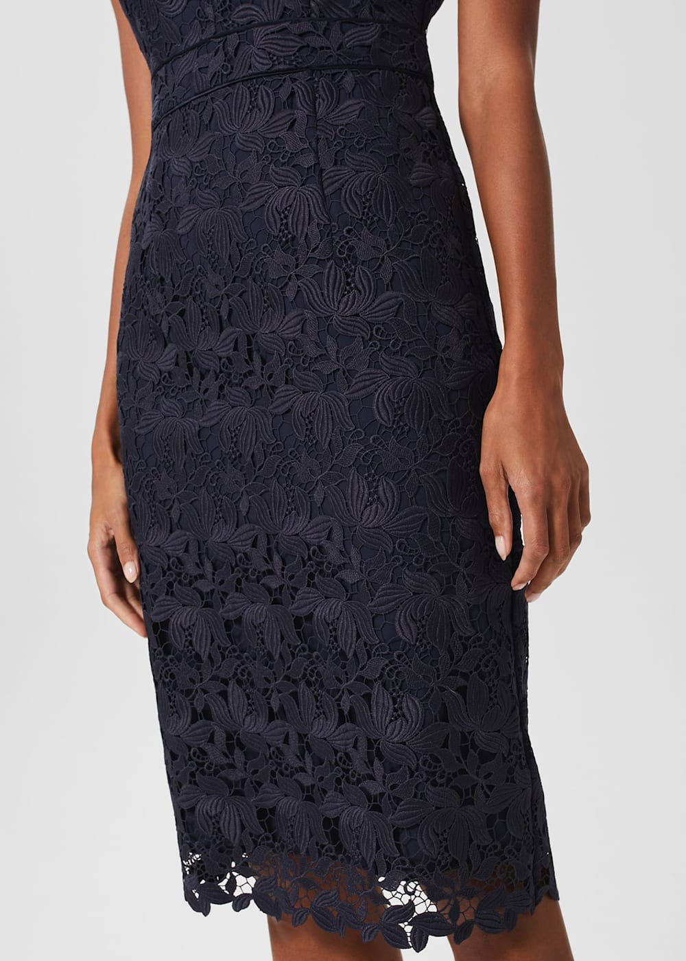 Hobbs blue lace dress outlet
