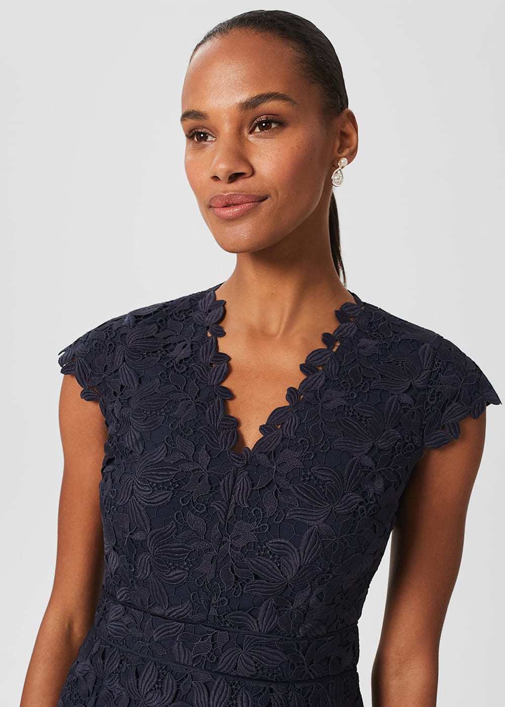 Larissa Lace Shift Dress Hobbs UK