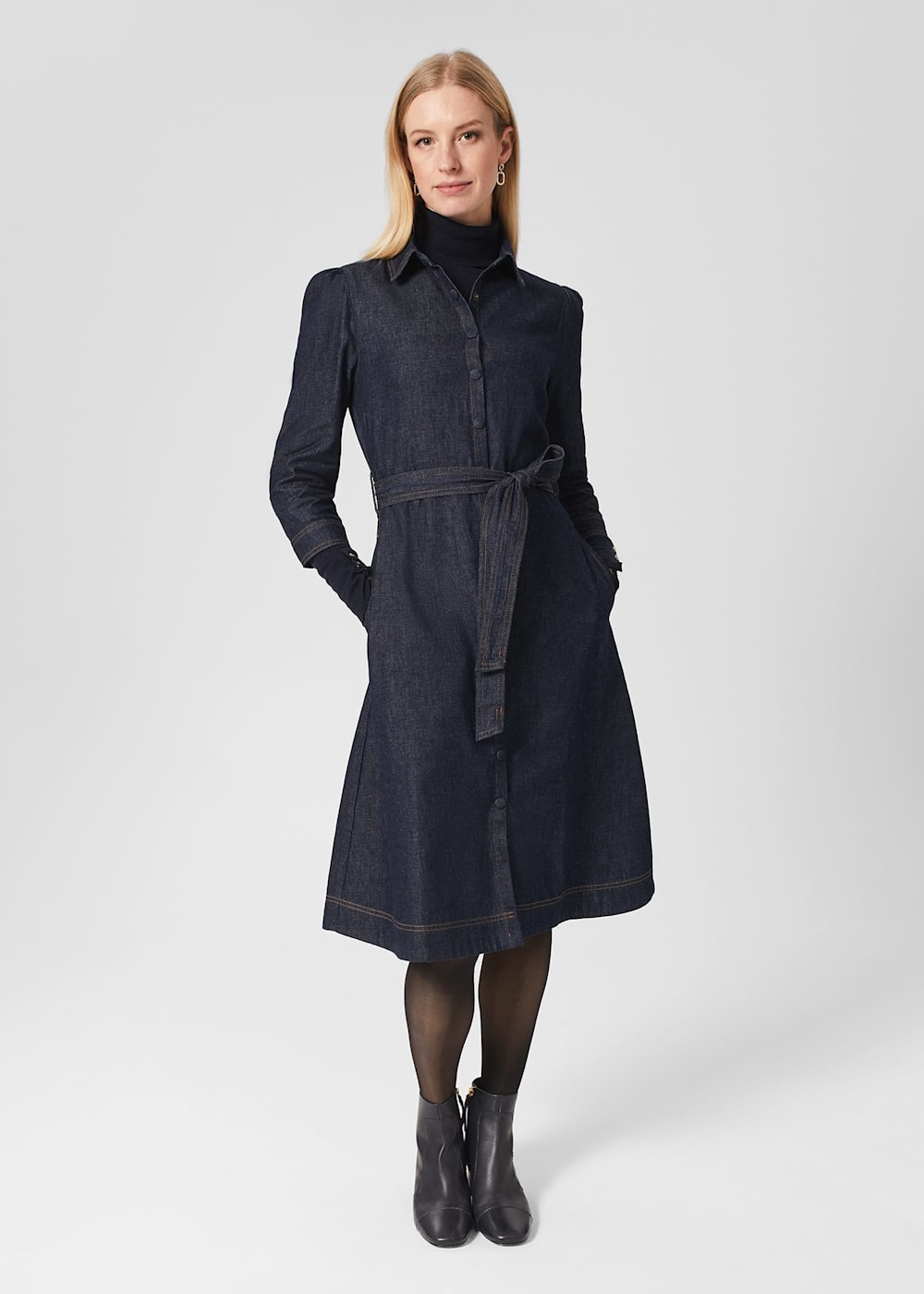 Coco Denim Dress Hobbs UK