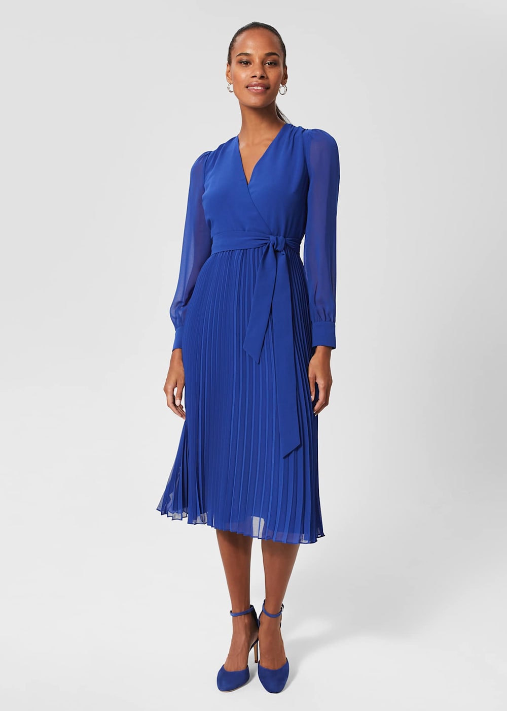 Hobbs duck egg blue dress discount