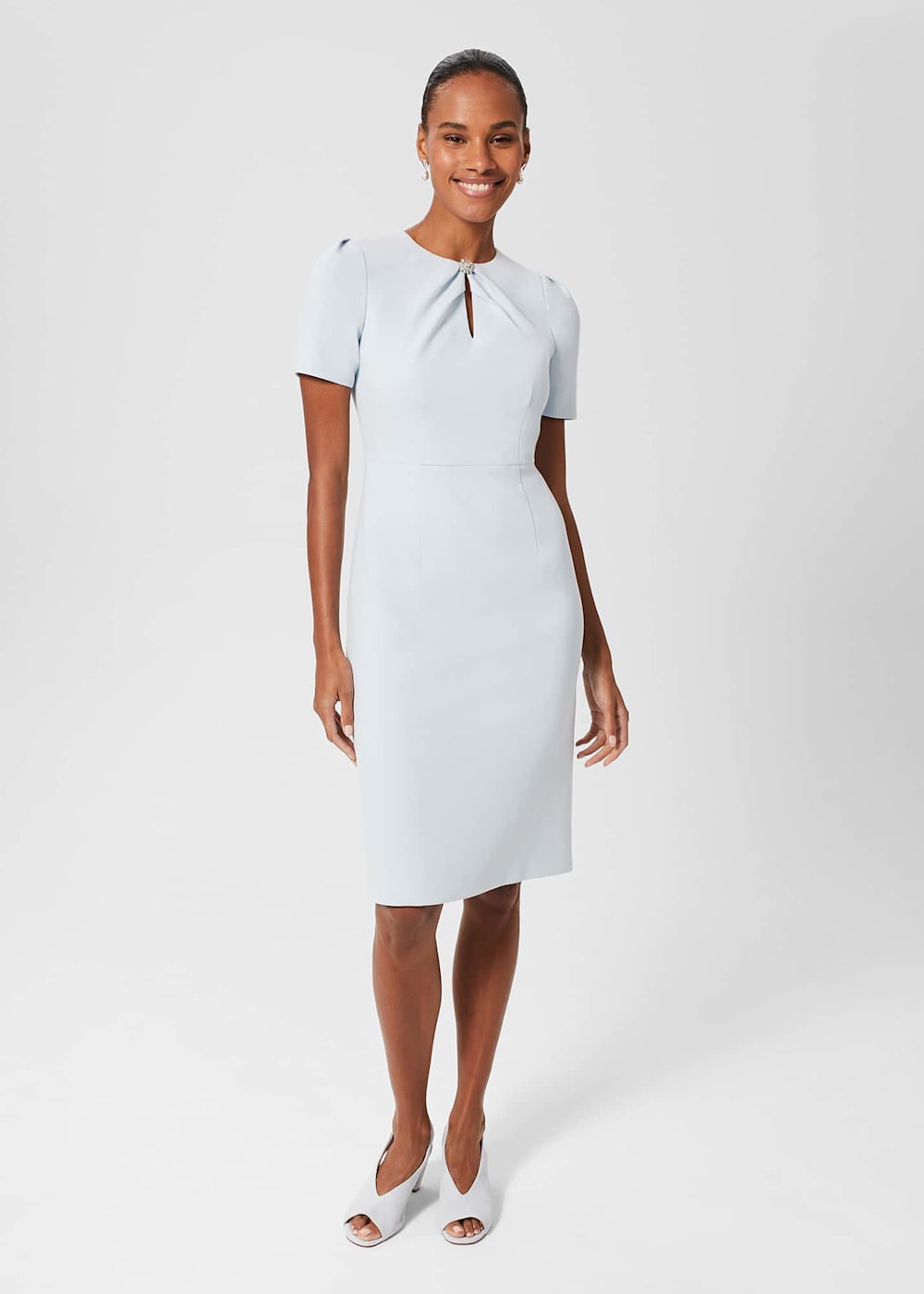 Pale blue shift dress uk outlet
