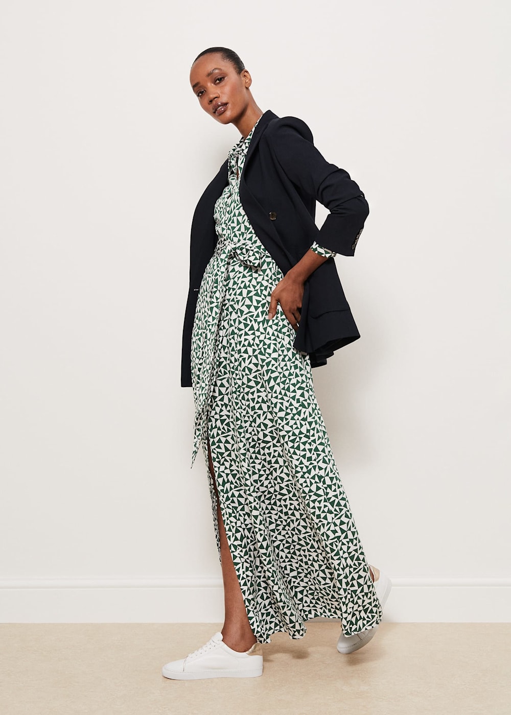 Hobbs black shirt dress store