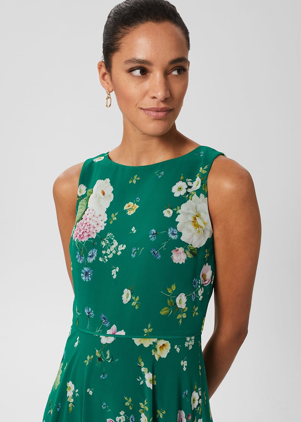Carly Floral Midi Dress | Hobbs US |