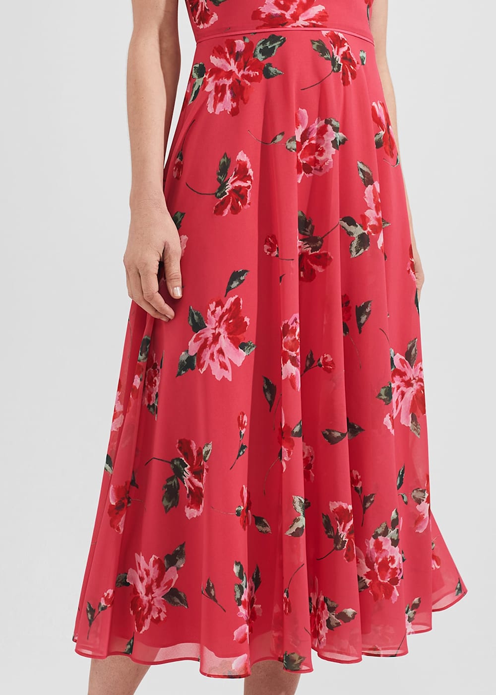 Carly Floral Midi Dress | Hobbs US |