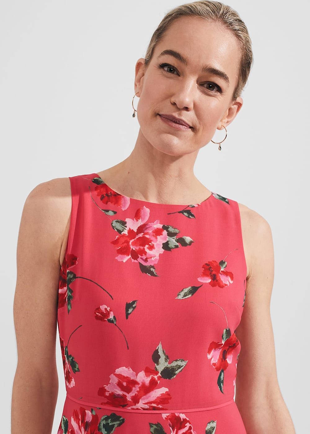 Carly Floral Midi Dress | Hobbs US |