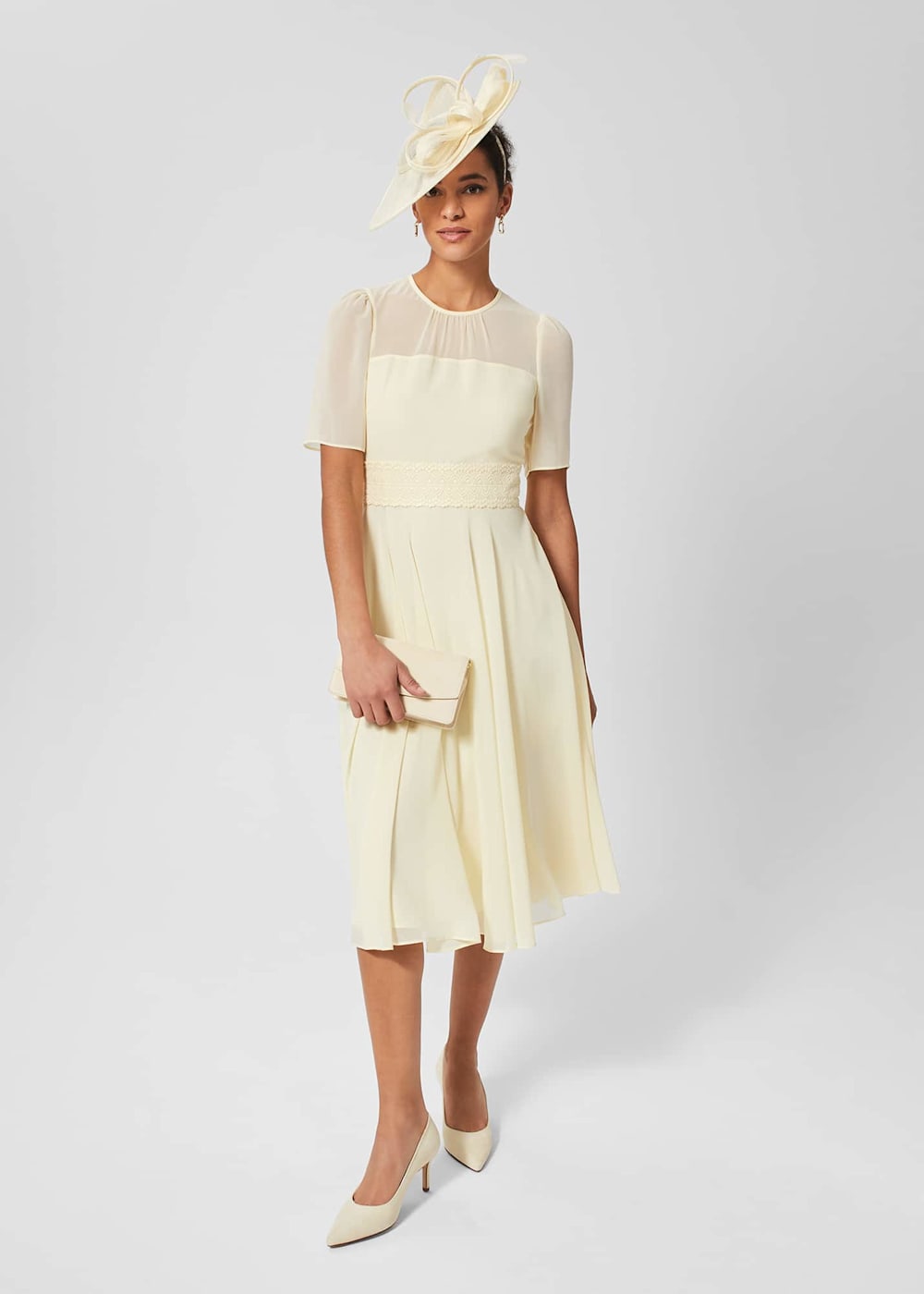 Pale yellow cocktail dress outlet