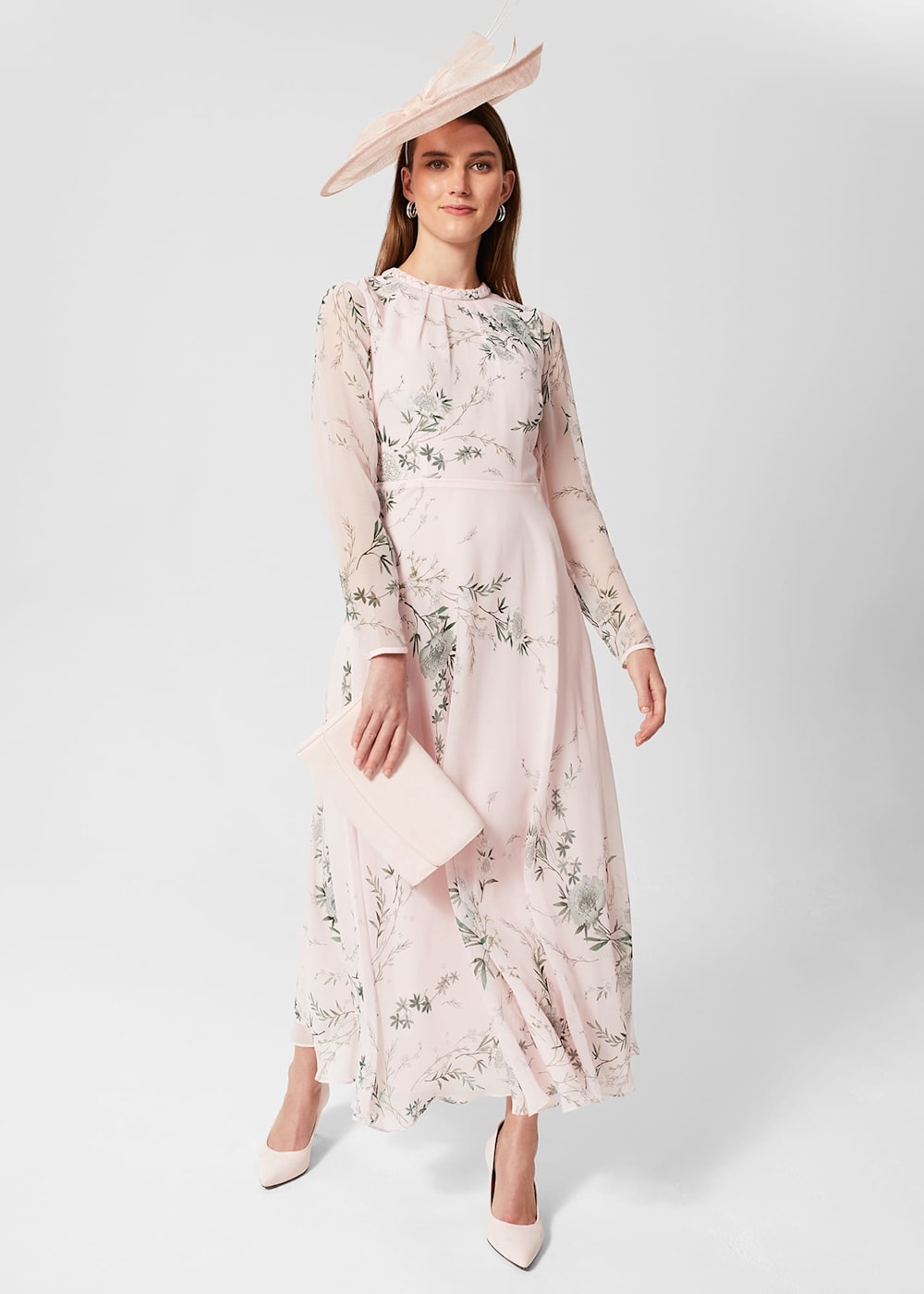 Hobbs Rosabelle Silk Floral Dress