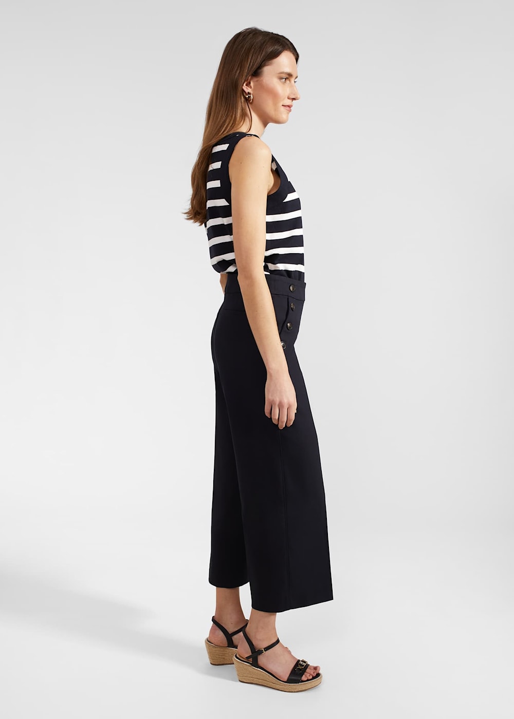 Cotton crop trousers uk clearance