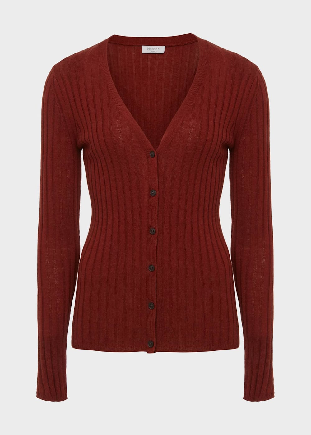 Ribbed cardigan sweater discount