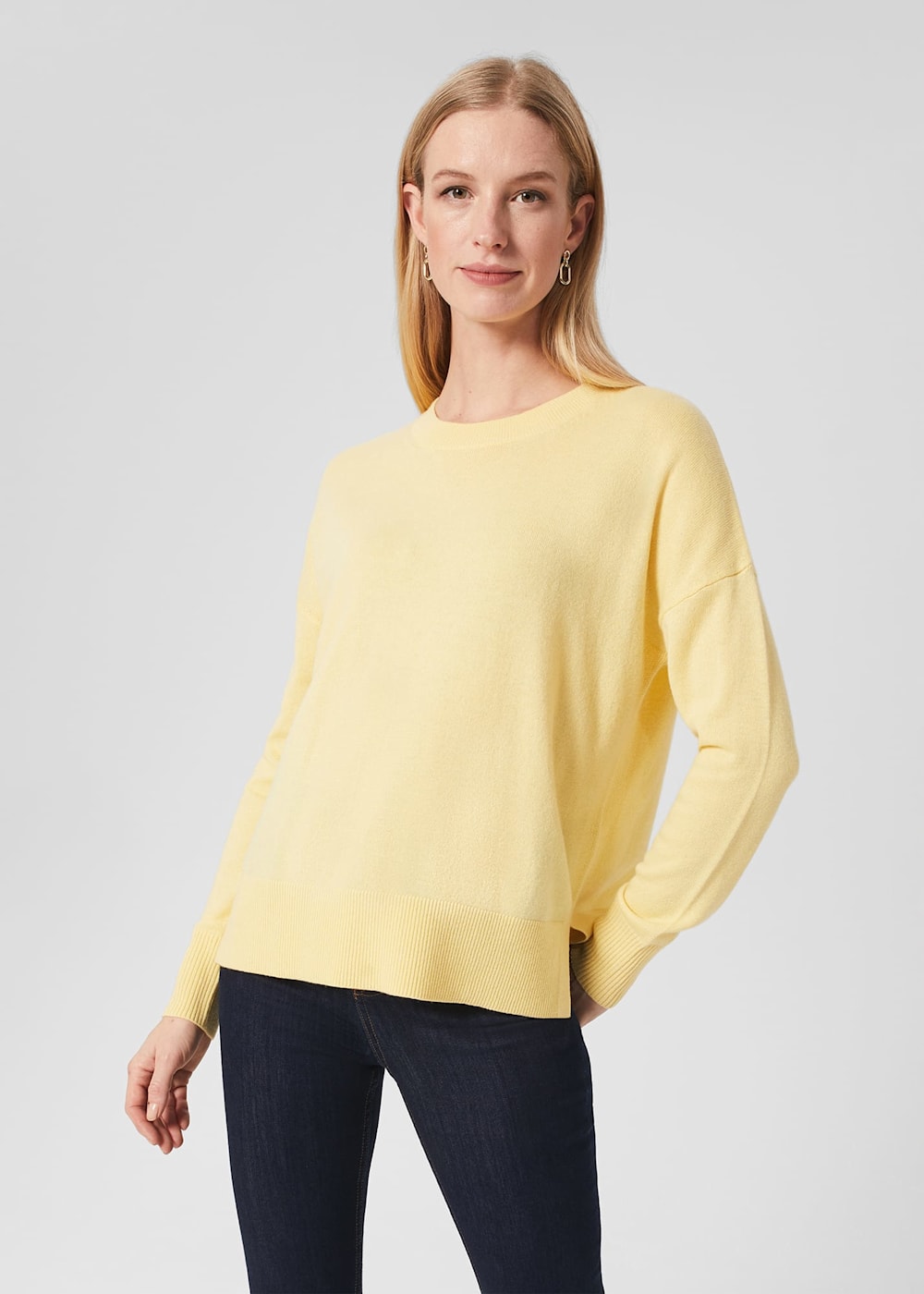 Lydia Button Jumper With Cashmere Hobbs UK
