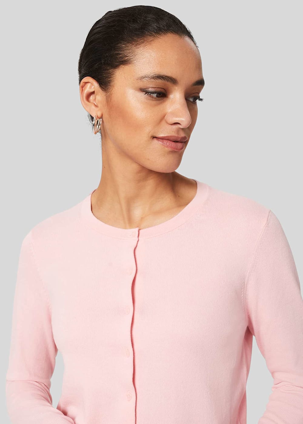 Hobbs pink cardigan sales