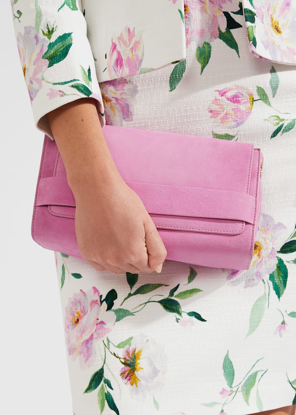 Cambridge Suede Clutch Bag Hobbs US