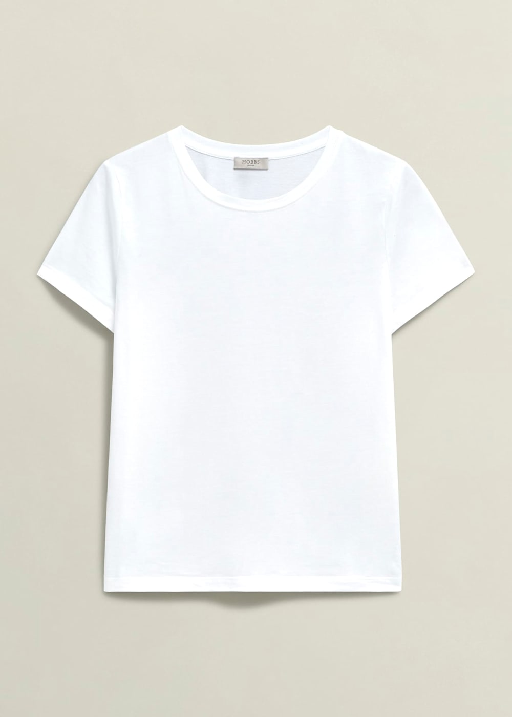 Hobbs Pixie Cotton T-Shirt White Hobbs Pixie Cotton T-Shirt White