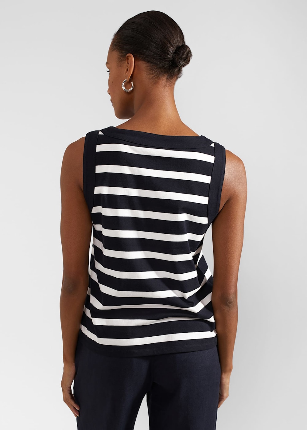 Hobbs Maddy Cotton Striped Top