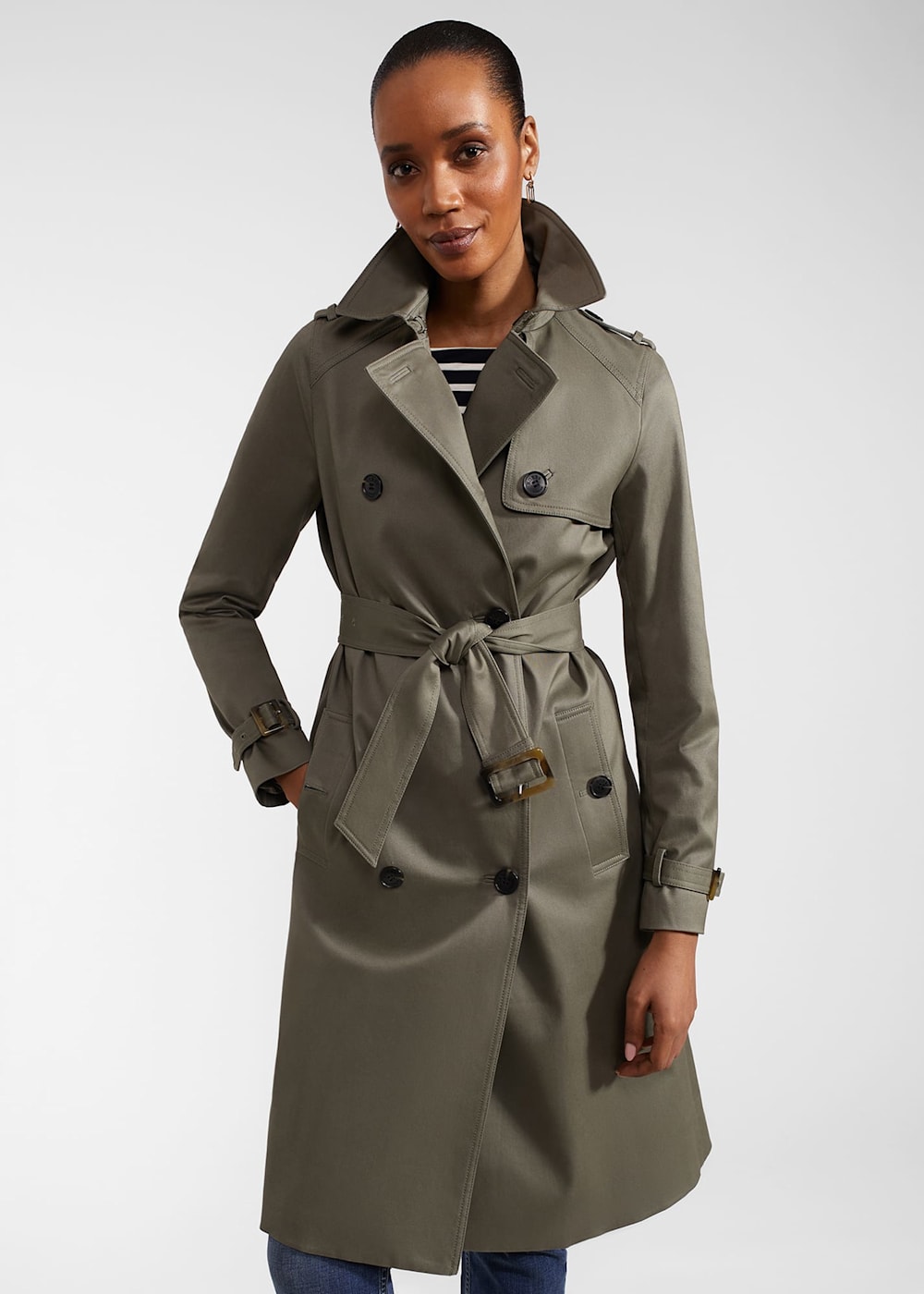 Petite Lisa Shower Resistant Trench Coat Hobbs UK