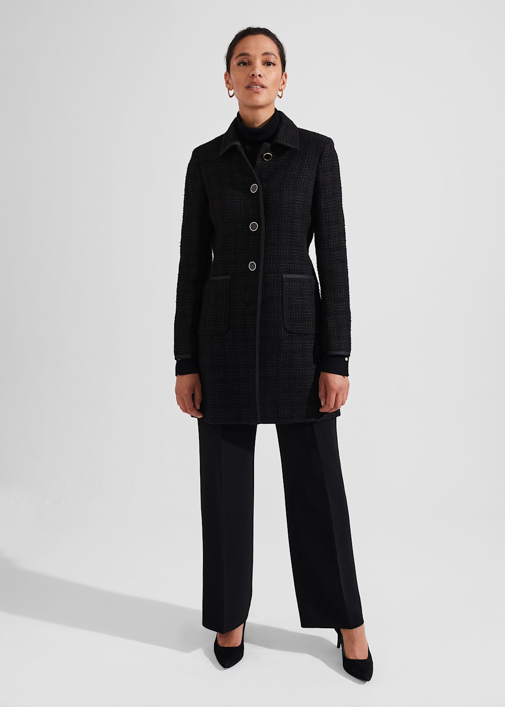 Elaine Tweed Coat With Wool Hobbs UK