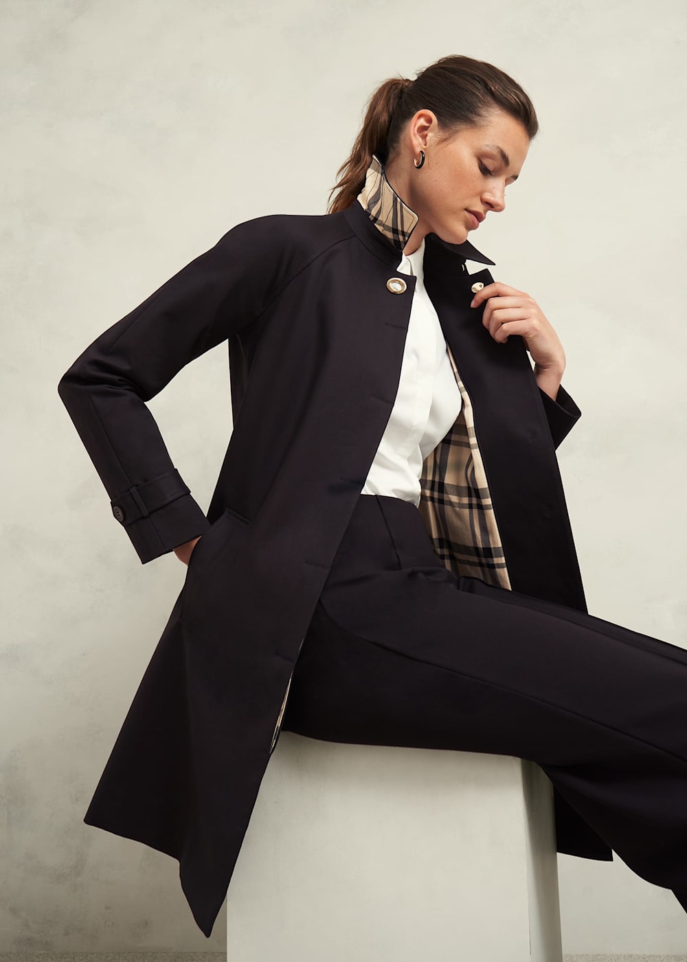 Vivienne Shower Resistant Trench Coat Hobbs US