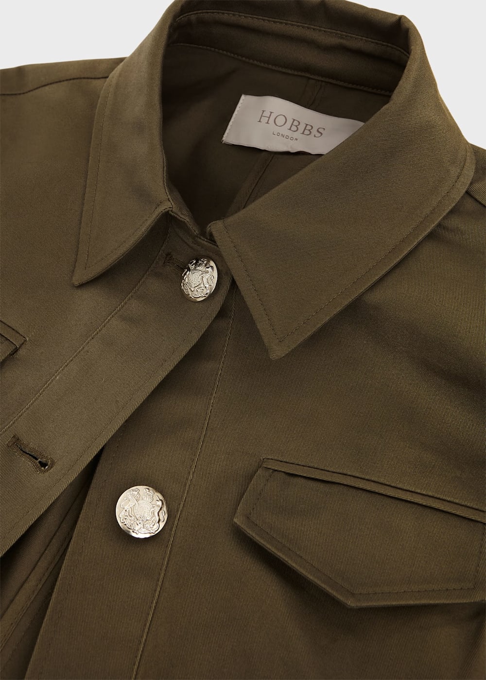 Farrah Cotton Blend Jacket | Hobbs US | Farrah Cotton Blend Jacket | Hobbs US |